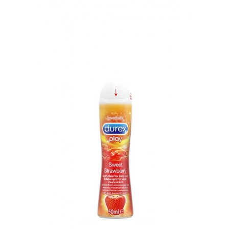 DUREX, Durex Play Sweet Strawberry Flavoured Gel Lube, Water-based Lube, 50 ml (1,7 oz) - Lubricants