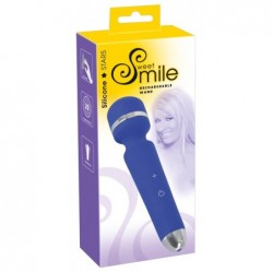 Sweet Smile Rechargeable Wand, Silicone, Blue, 20 cm (8 in) - TOYS