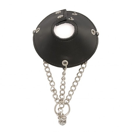 SI IGNITE Leather Ball Stretcher, Parachute Ball Collar with Chain - TOYS