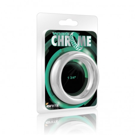 SI IGNITE Wide Chrome Donut Cockring, 4,4 cm (1,75 in) - TOYS