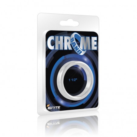 SI IGNITE Chrome Band Cockring, 3,8 cm (1,5 in) - TOYS