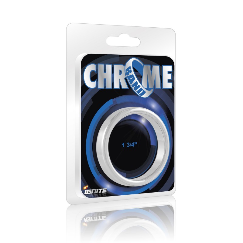 SI IGNITE Chrome Band Cockring, 4,4 cm (1,75 in) - TOYS