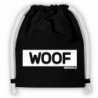 BenSWild BigBag "WOOF", Black, 40 x 49 cm (15,5 x 19 in), 15 Liters - FASHION