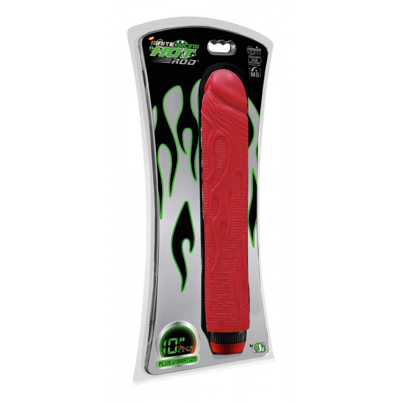 SI IGNITE Pimp my Rod with Vibration, 20 cm (8 in), Red - TOYS