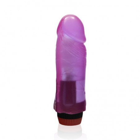 SI IGNITE Cock Dong with Vibration, Vinyl, Purple, 15 cm (6 in) - TOYS