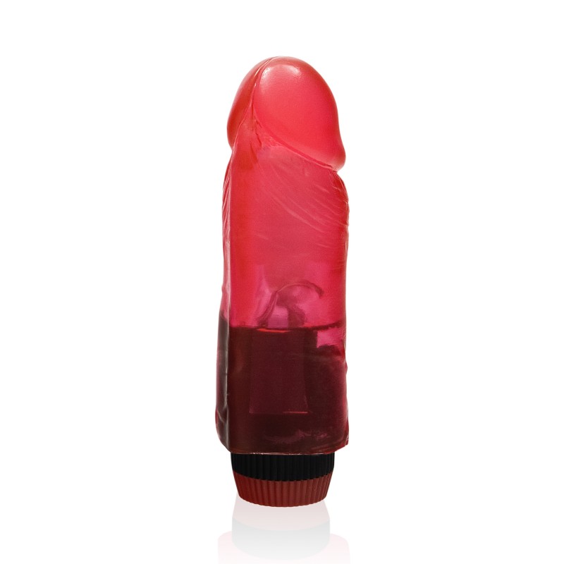 SI IGNITE Cock Dong with Vibration, Vinyl, Red, 15 cm (6 in) - TOYS