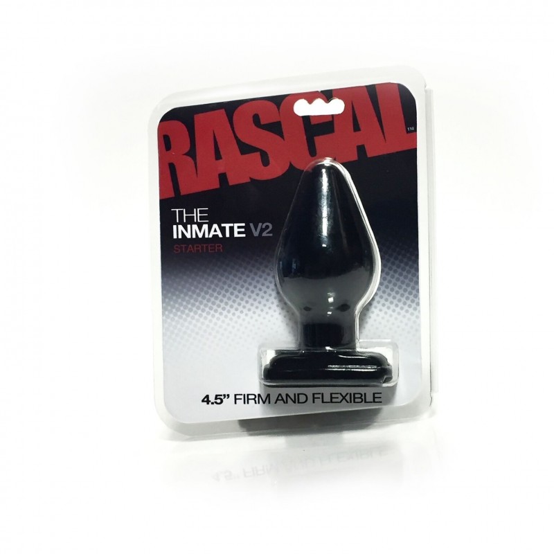 Rascal, The Inmate Starter V2, Anal Plug, PVC, Black, - TOYS