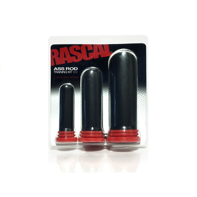 Rascal, The Ass Rod Training Kit V2, PVC, Black, 23 cm (9 in) - TOYS