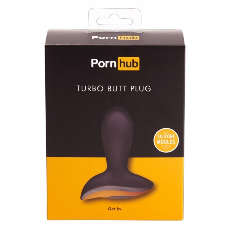 Pornhub, Turbo Butt Plug, Plug With Vibration, Silicone, Black, 11,2 cm (4.25 in) - TOYS