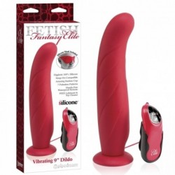 Fetish Fantasy Elite, Vibrating Dildo, 23 cm (9 in), Red - TOYS