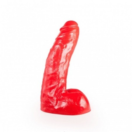 ALL RED Dildo Cameron, Vinyl, Red, 25,5 cm (10 in) - TOYS