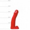 ALL RED Dildo Rod, Vinyl, Red, 34 cm (13 in), Ø 5,5 cm (2,25 in) - TOYS