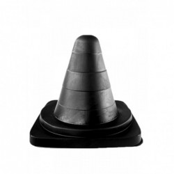 ALL BLACK Butt Plug AB68, Vinyl, Black, 19 cm (10 in) - TOYS